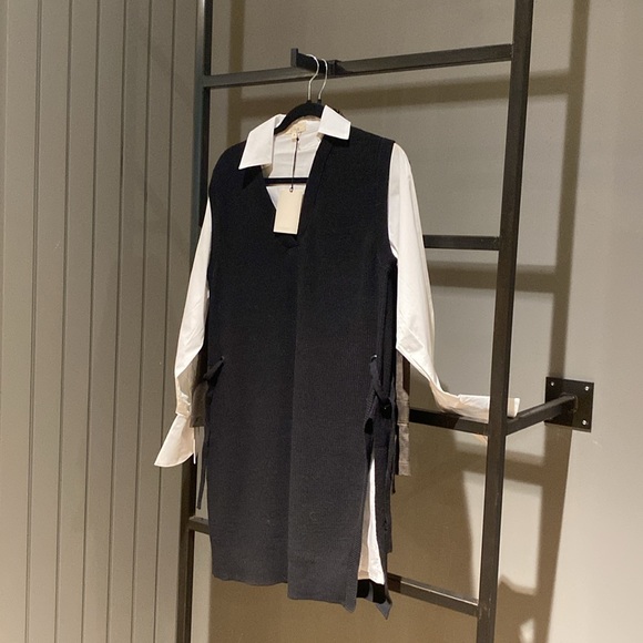 Shop Elan Nia combo shirt and sweater dress style SWV50017 - Picture 12 of 14